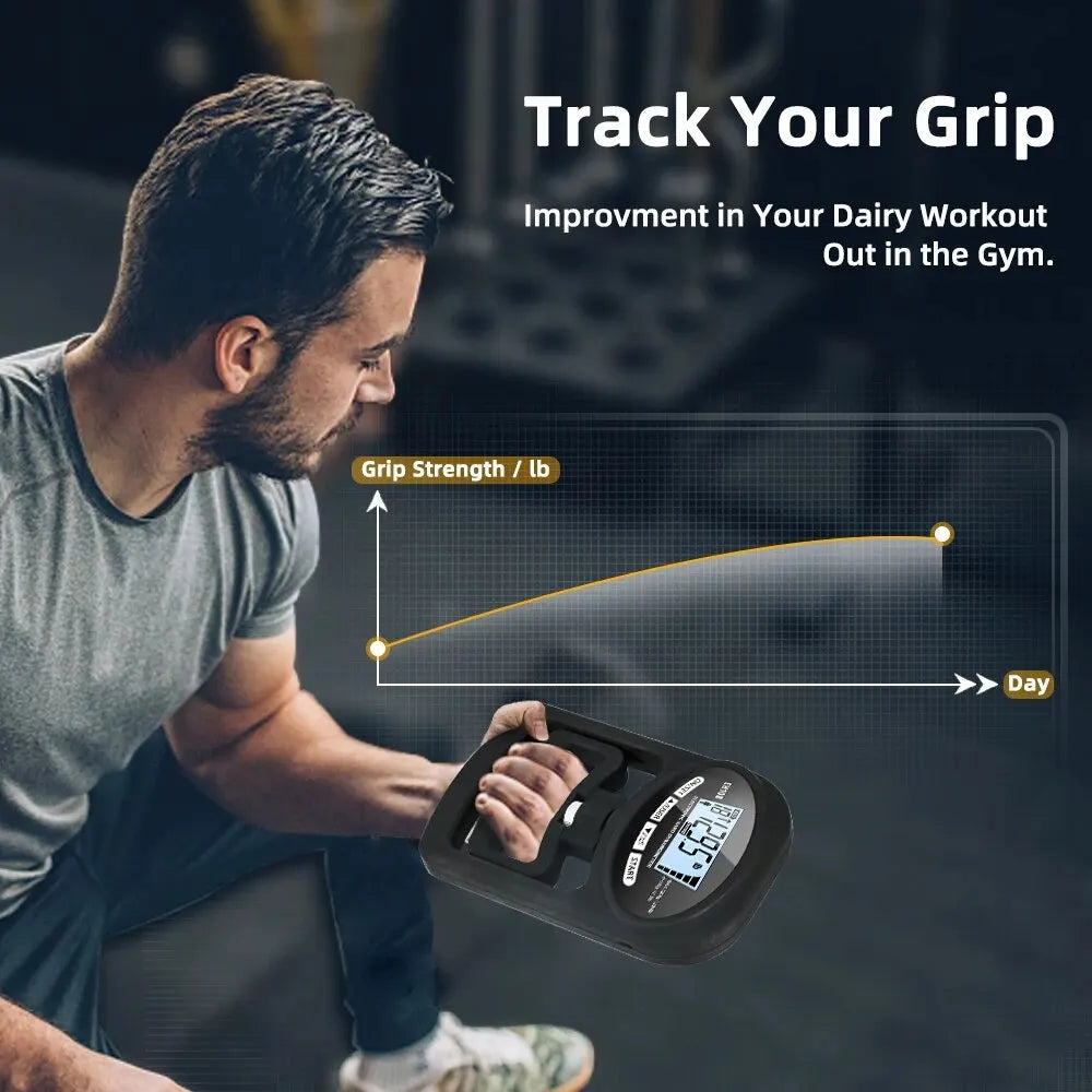 GripGod™ - Digital 120kg Resistance Grip Strengthener